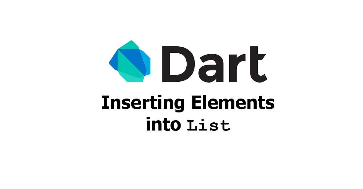 færge Citron Ansigt opad Dart - Inserting Elements into List Examples - Woolha