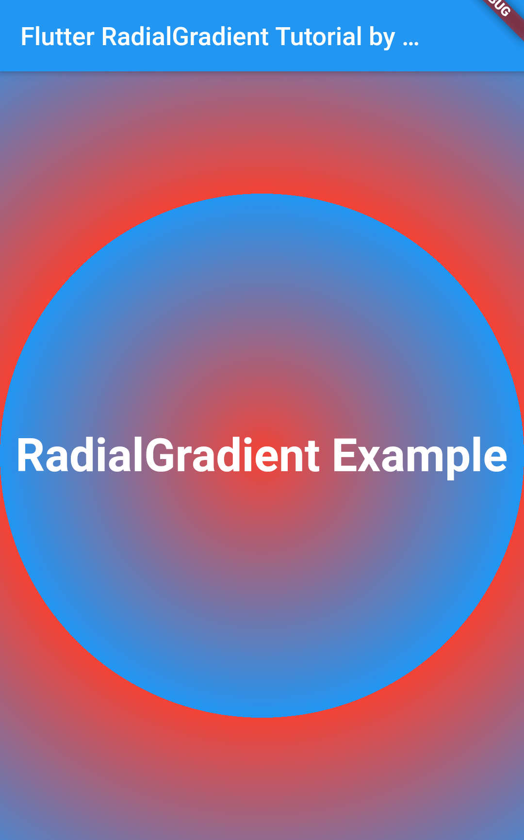 Flutter - RadialGradient - TileMode.repeated