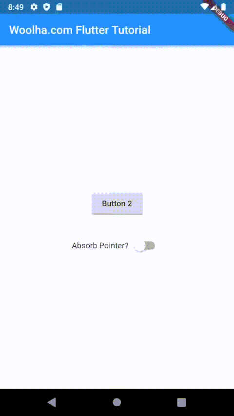 Flutter - AbsorbPointer