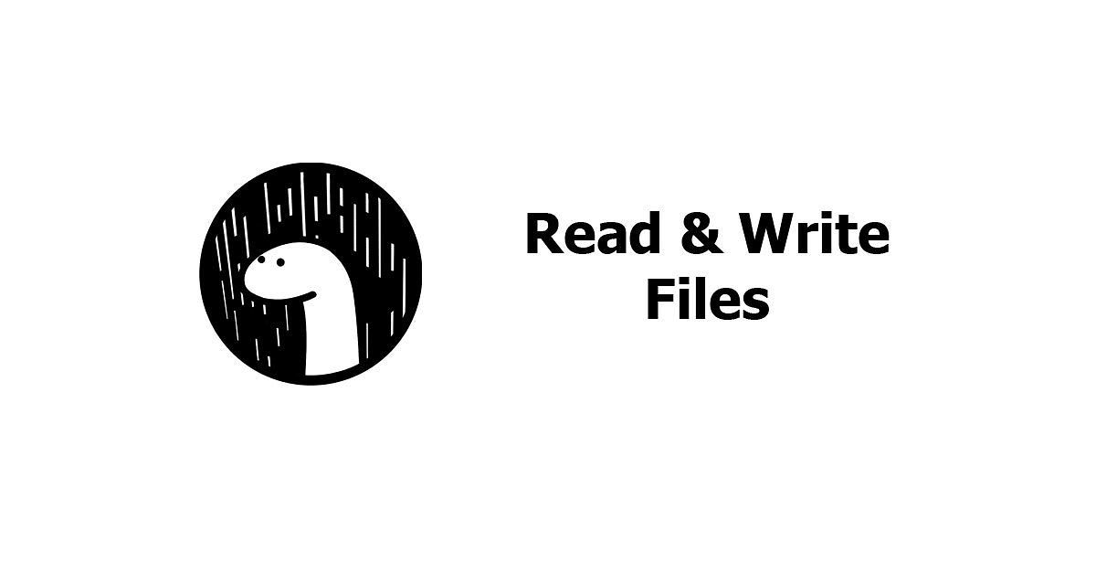 Deno - Read and Write Files Examples