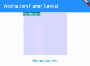 Flutter - Using AnimatedAlign Widget Examples - Woolha