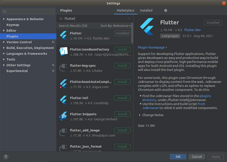 Flutter - Android Studio Plugin