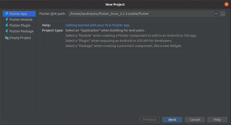Flutter - Create Project - Android Studio
