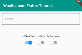 Flutter - Text Field - OutlineInputBorder - Disabled